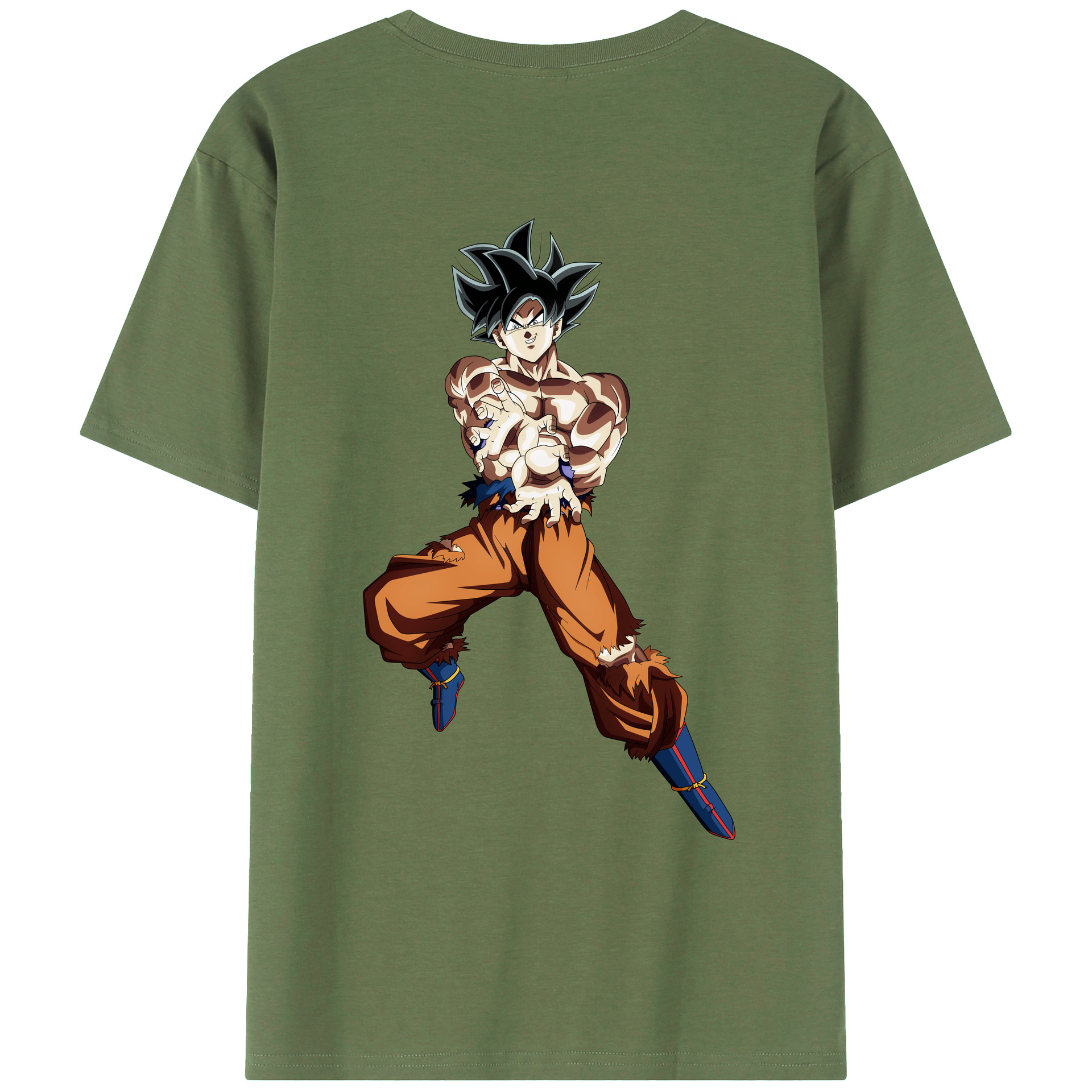（画像用） ドラゴンボール 孫悟空（そん ごくう）Son Goku カカロット DRAGON BALL Kakarotto 綿100％ メンズ半袖Tシャツ（バックプリント） 通気性